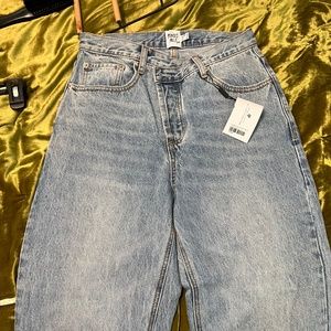 Holly Asymmetric straight leg jeans